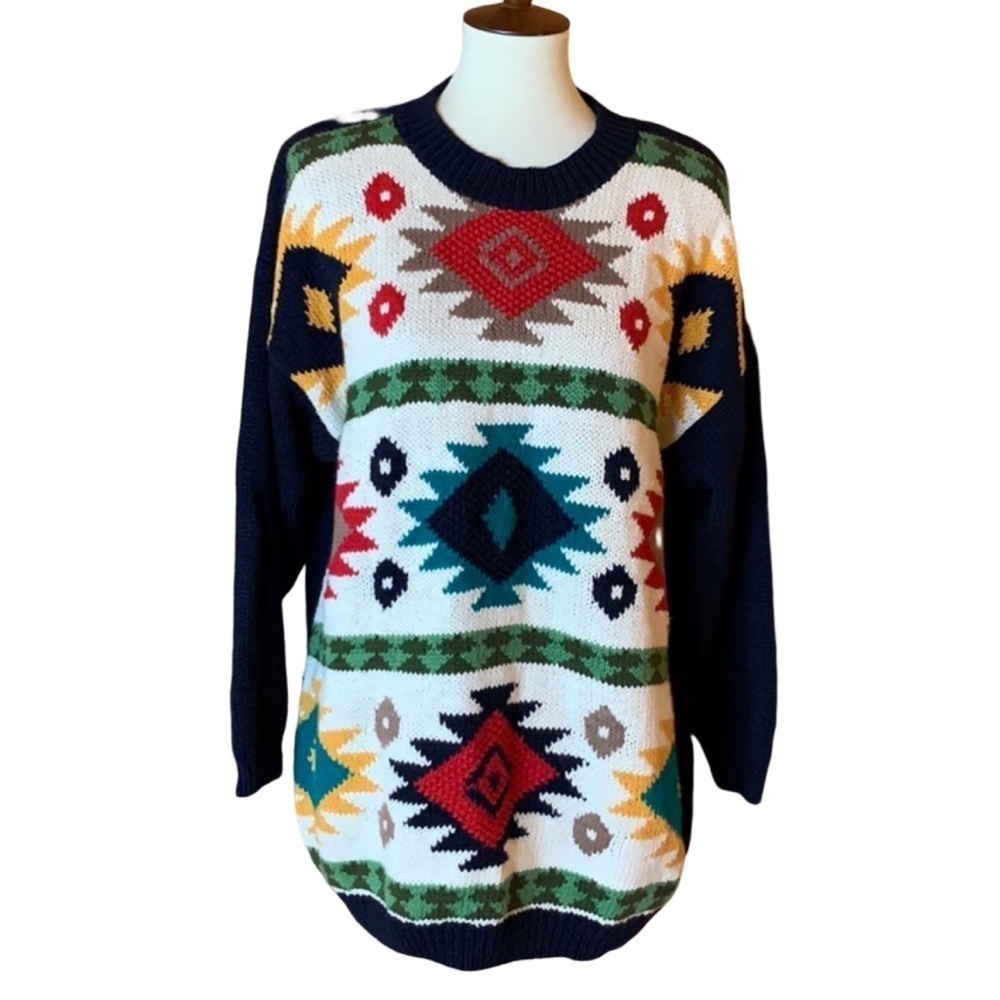 Vintage Lewis-Henry sweater with Aztec / Southwest design